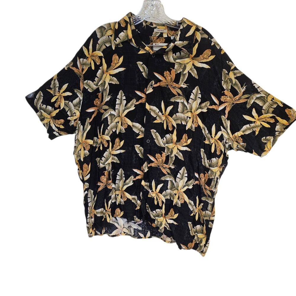 Natural Issue Floral Hawaiian Short Sleeve Button Up Men's Size XL Silky Touch